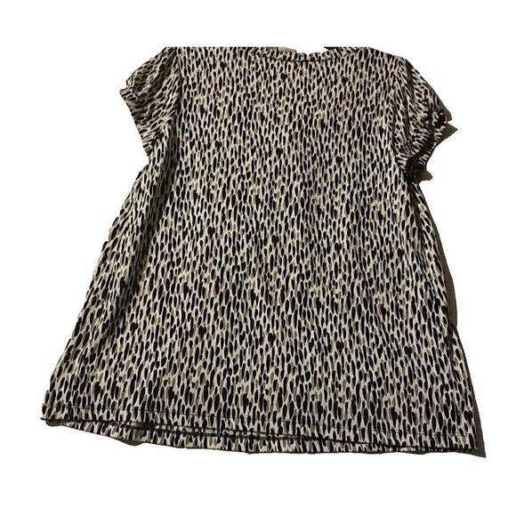 DUO MATERNITY BLACK GREY AND WHITE TOP LARGE BLOUSE NWT - Picture 7 of 9